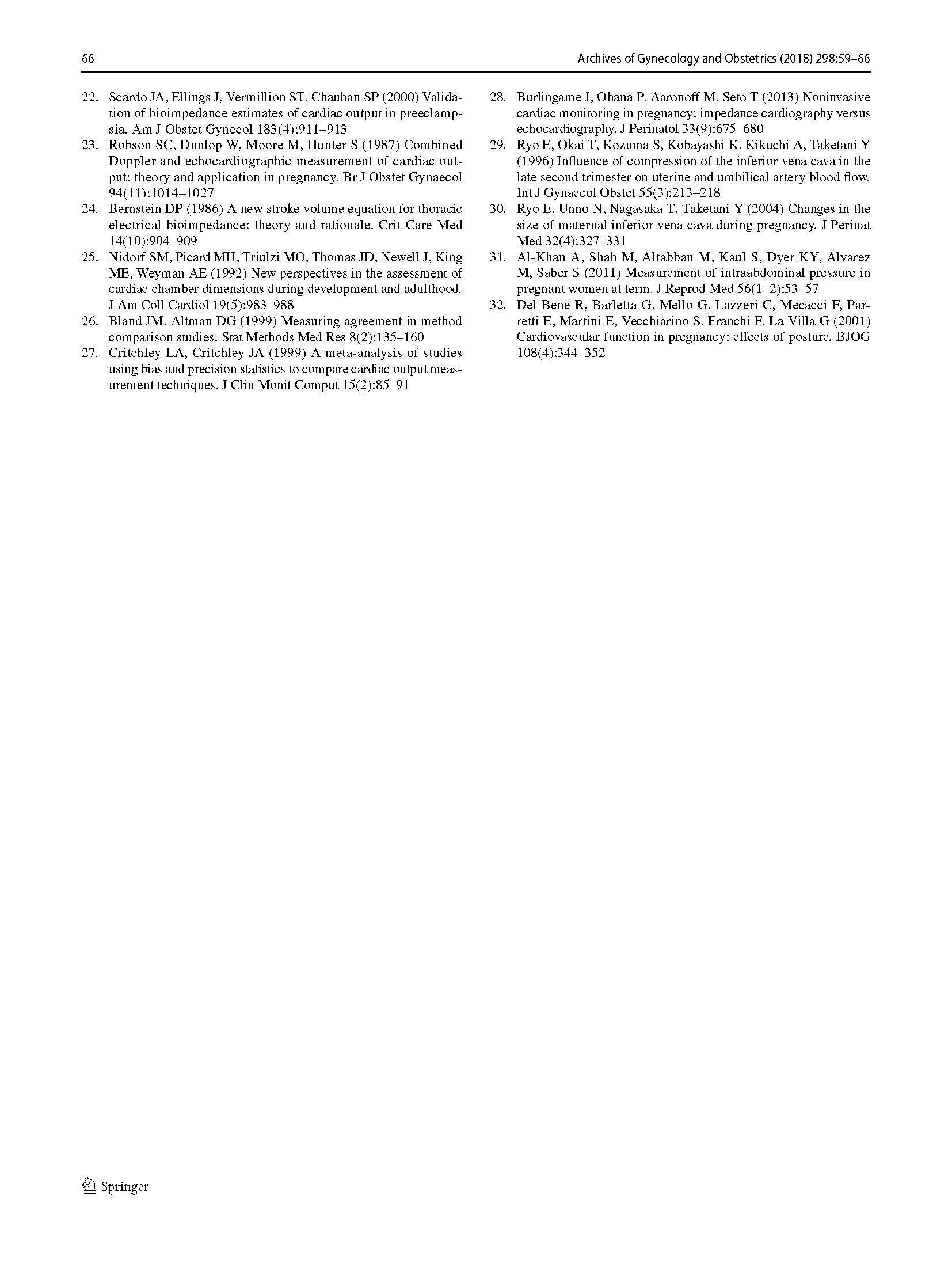 佑康（Unicare）转载临床文献 @《妊娠期运用阻抗法（ICG）与超声法对孕产妇前负荷（容量负荷）评估的一致性研究》